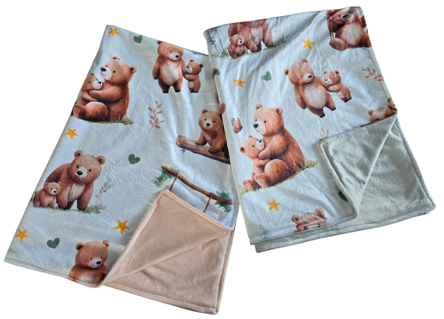 Couverture en minky Ourson
