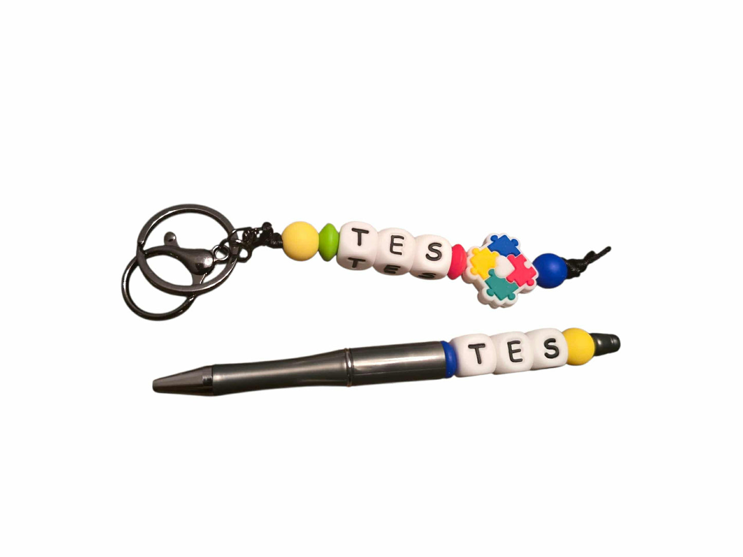 Porte-clé + stylo TES