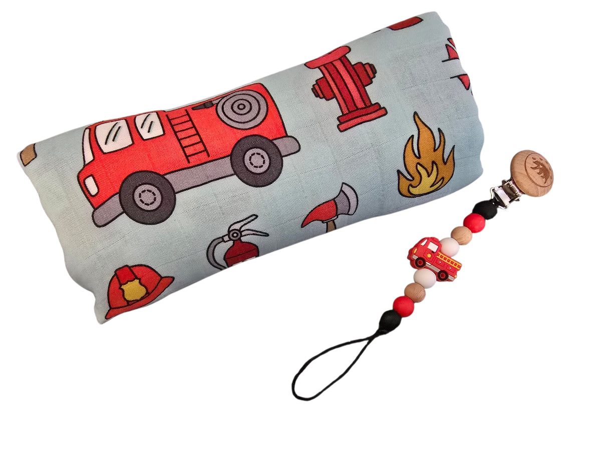 Mousseline et attache-suce pompier