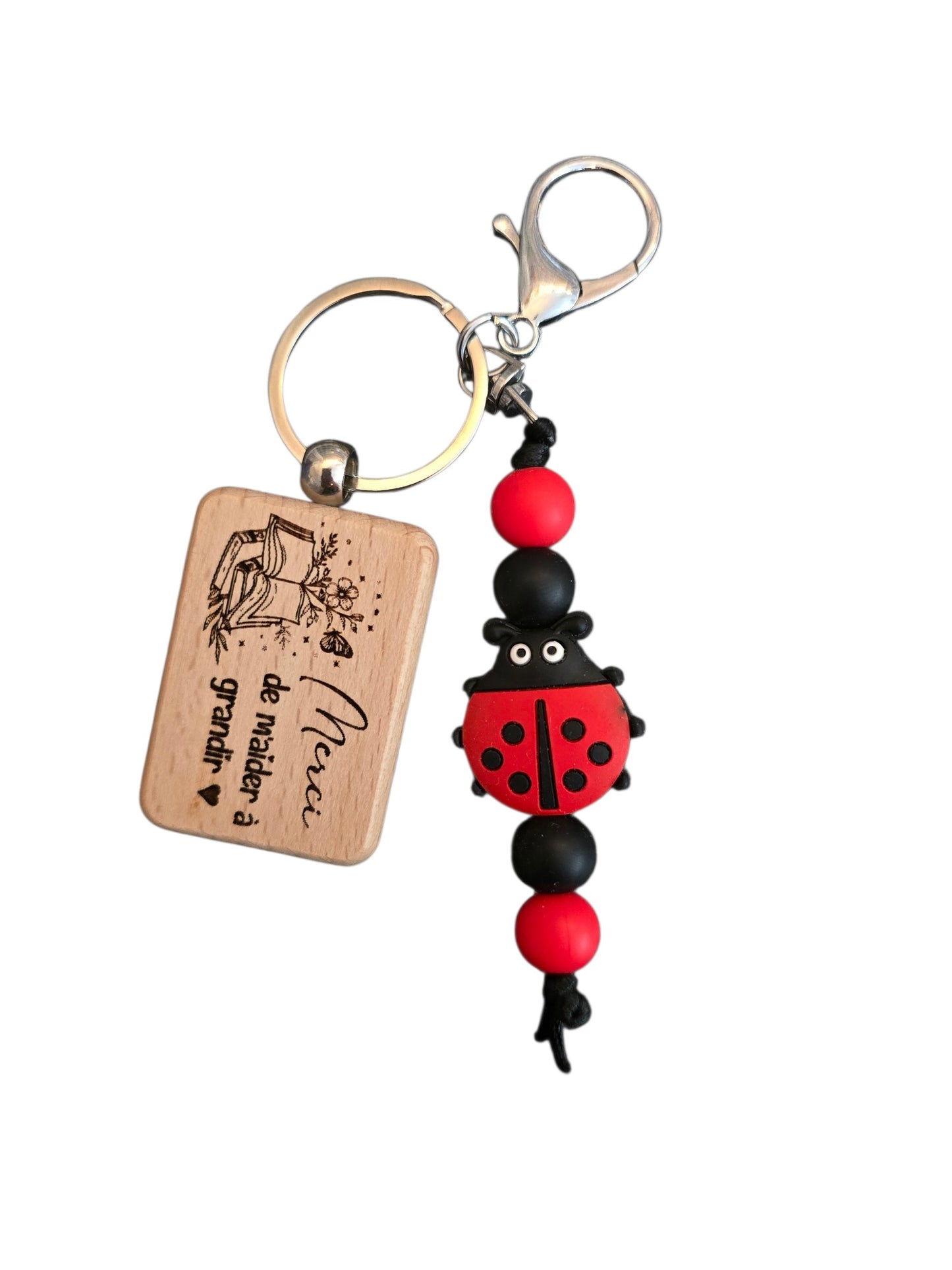 Porte-clé coccinelle