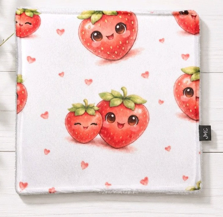 Débarbouillette fraise