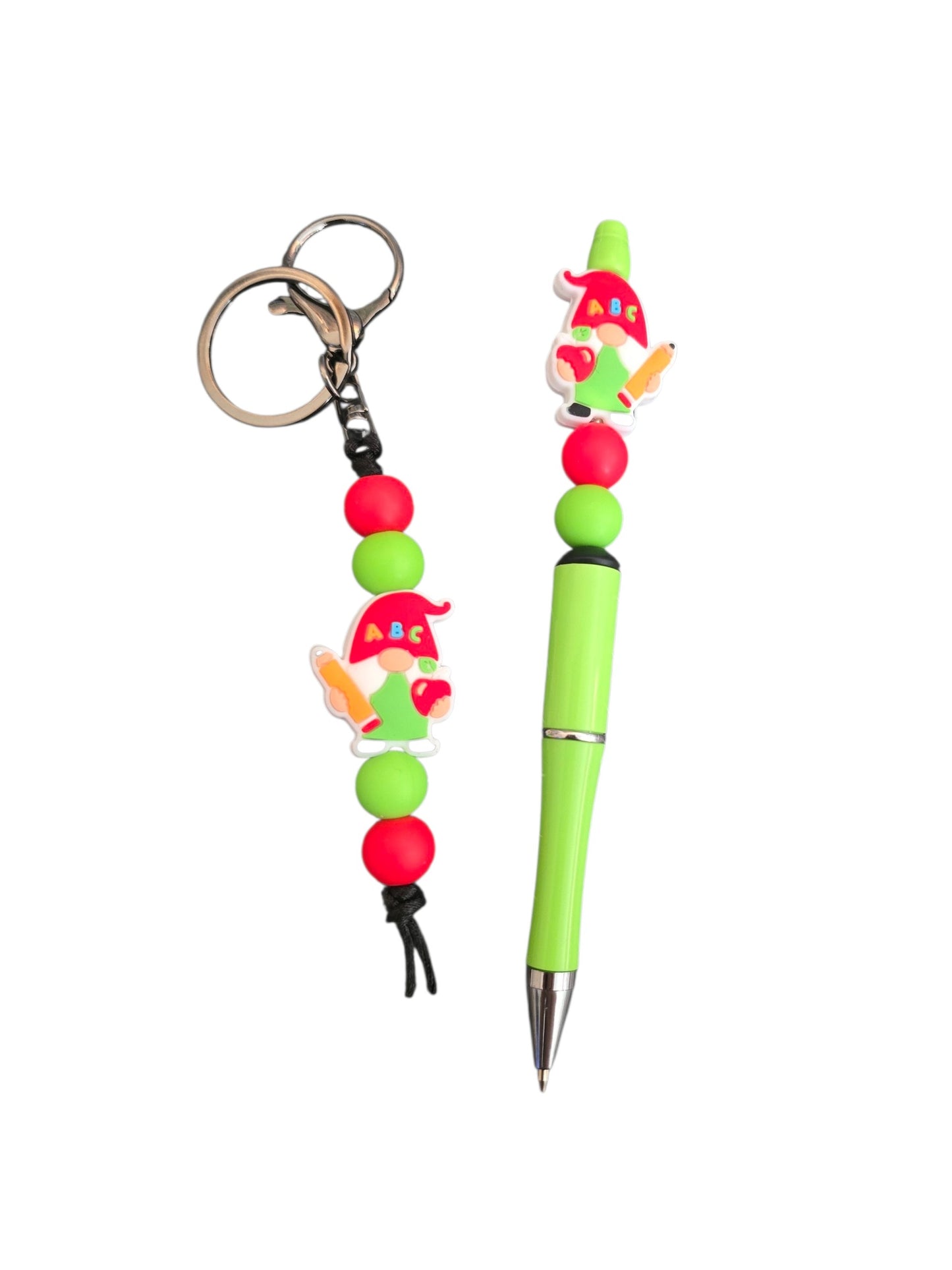 Stylo et porte-clé Gnome