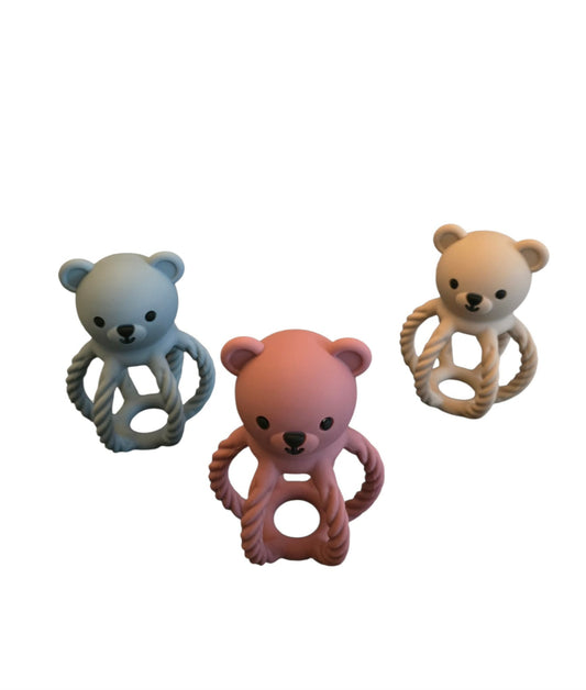Hochet de dentition en silicone Ourson