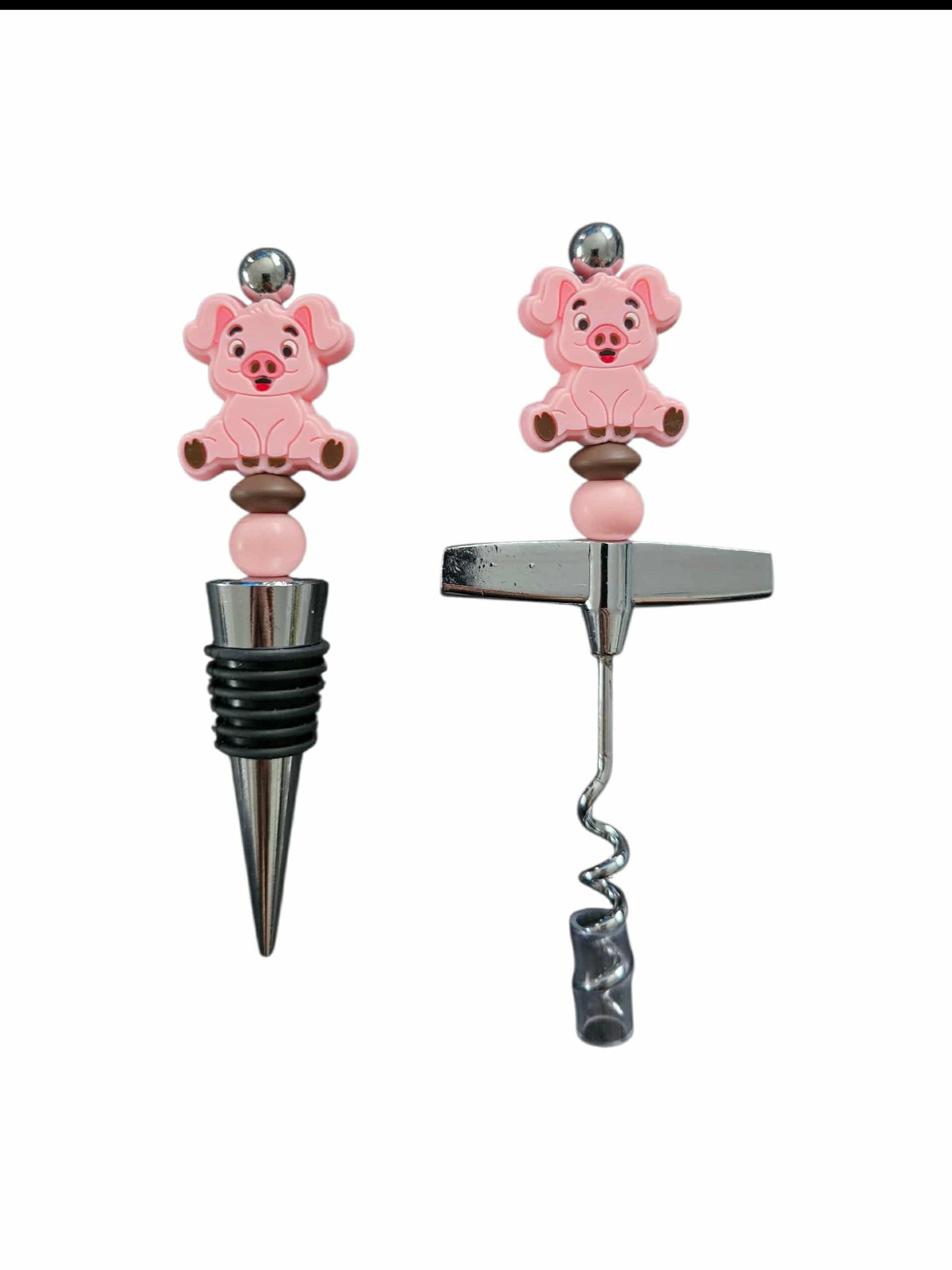 Bouchon à vin + Tire-bouchon Cochon