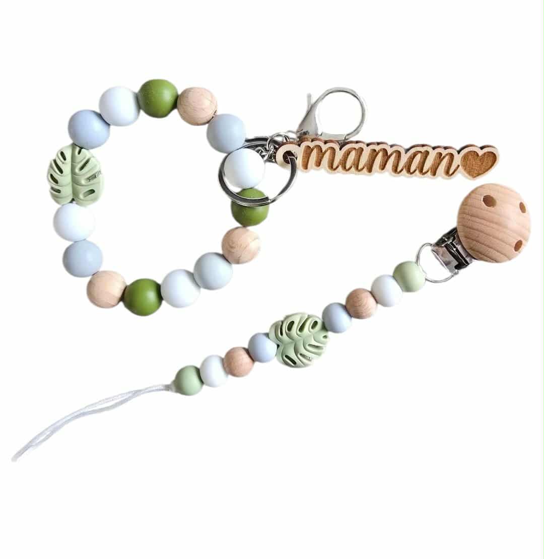 Attache-suce + bracelet maman