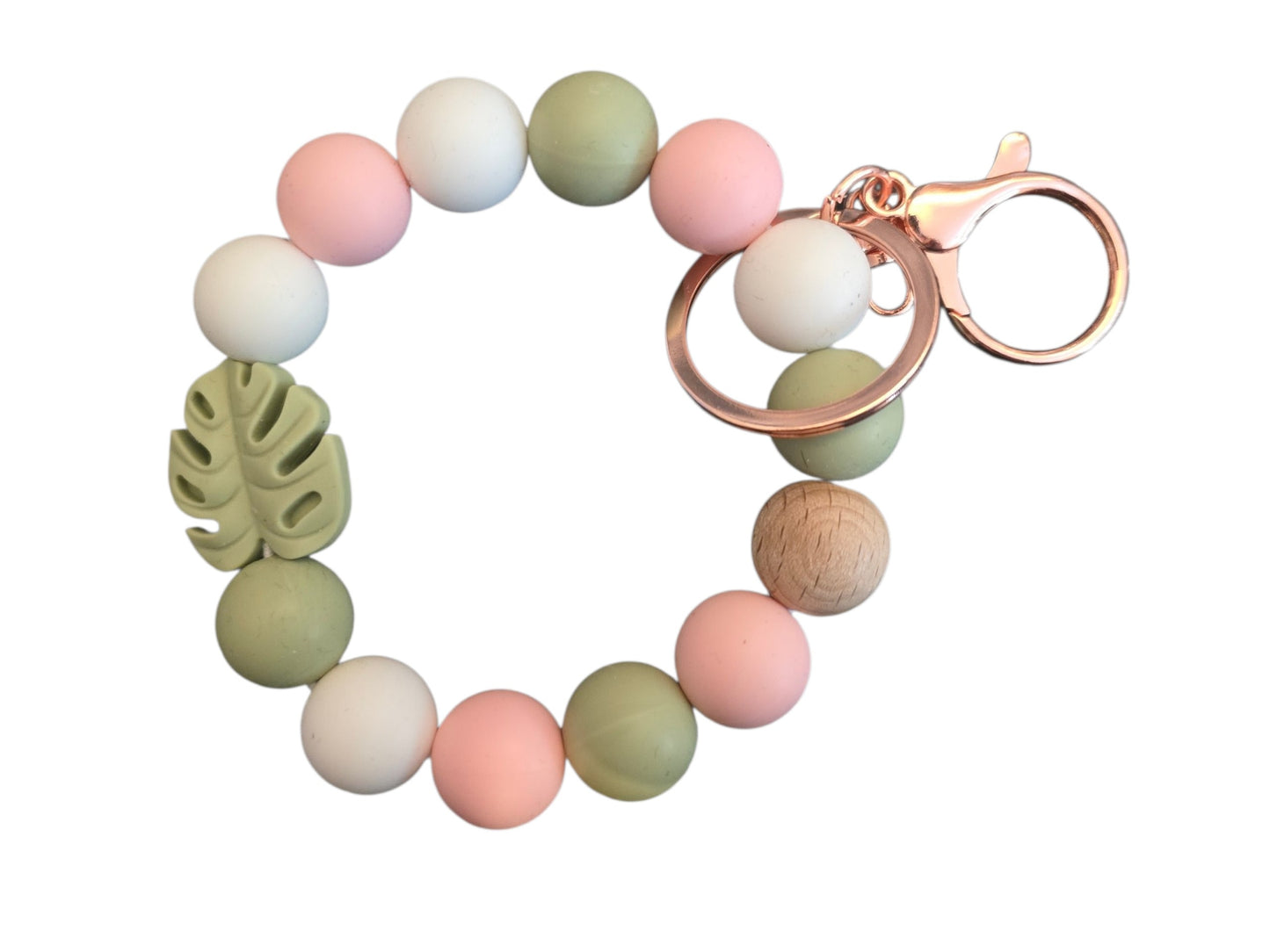 Porte-clé bracelet Monstera