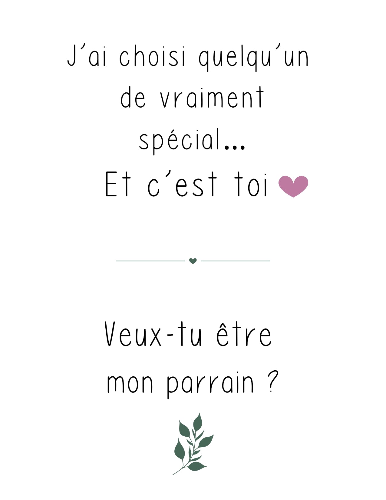 Carte Parrain/Marraine