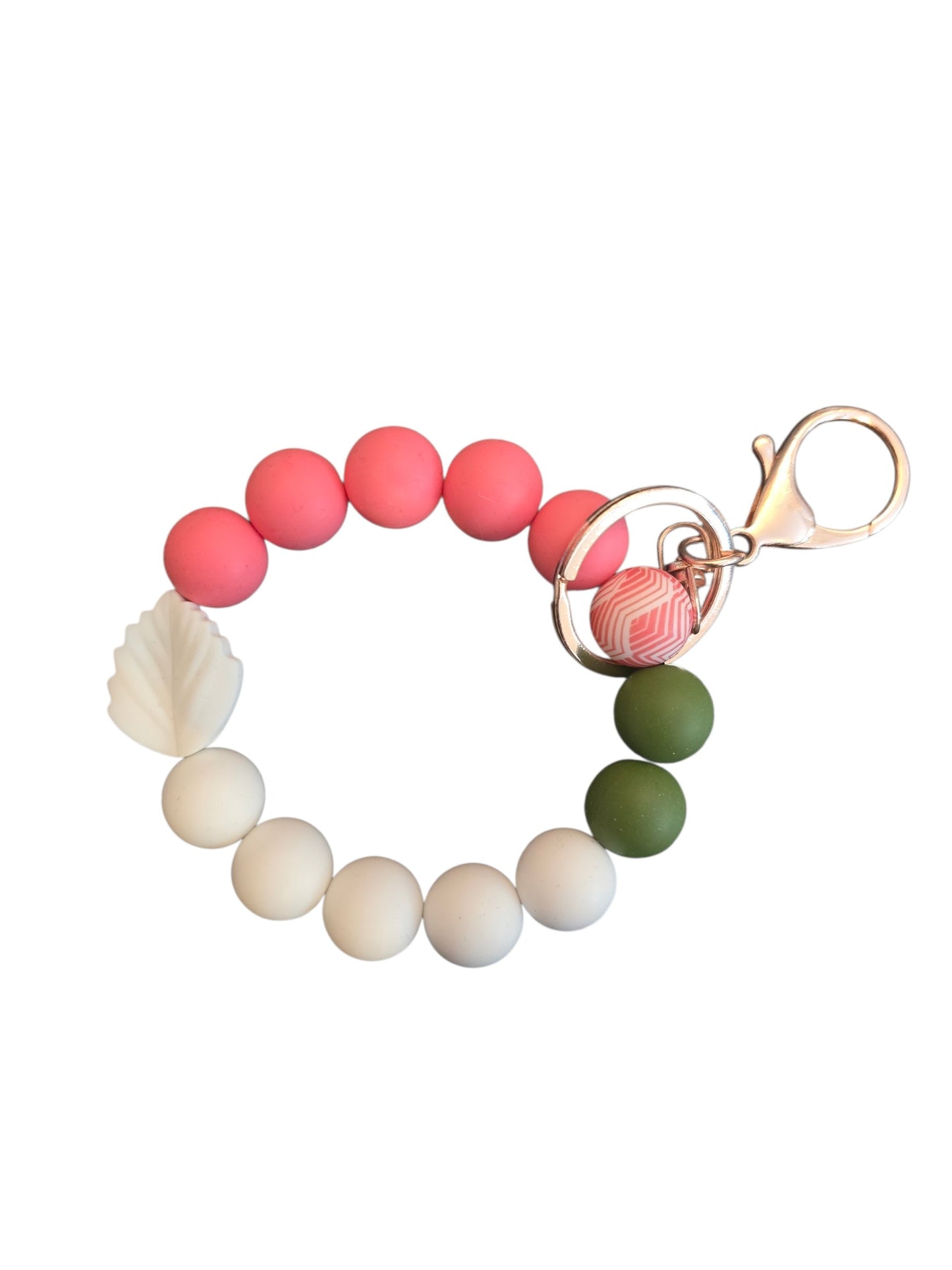 Porte-clé bracelet Feuille
