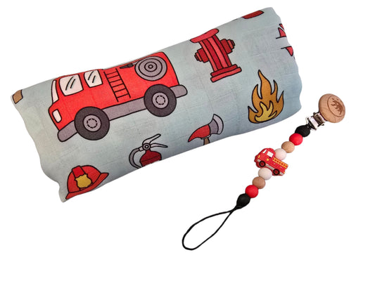 Mousseline et attache-suce pompier