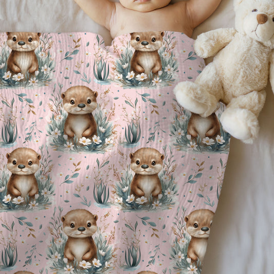 Mousseline loutre rose