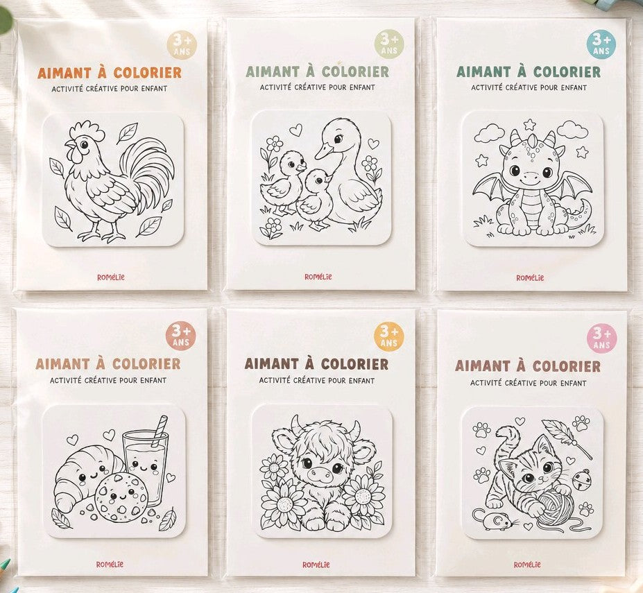 Aimant à colorier
